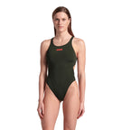 Arena - WOMENS SOLID TEAM SWIM TECH SWIMSUIT - Dark Sage