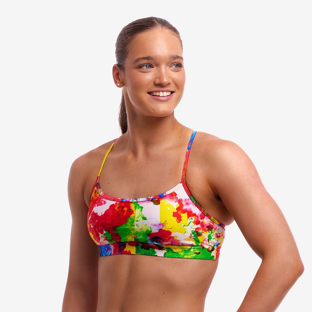 Funkita - Ink Jet - Ladies Swim Crop Top