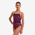 Funkita - Plastic Fantastic - Girls Eco Diamond Back One Piece