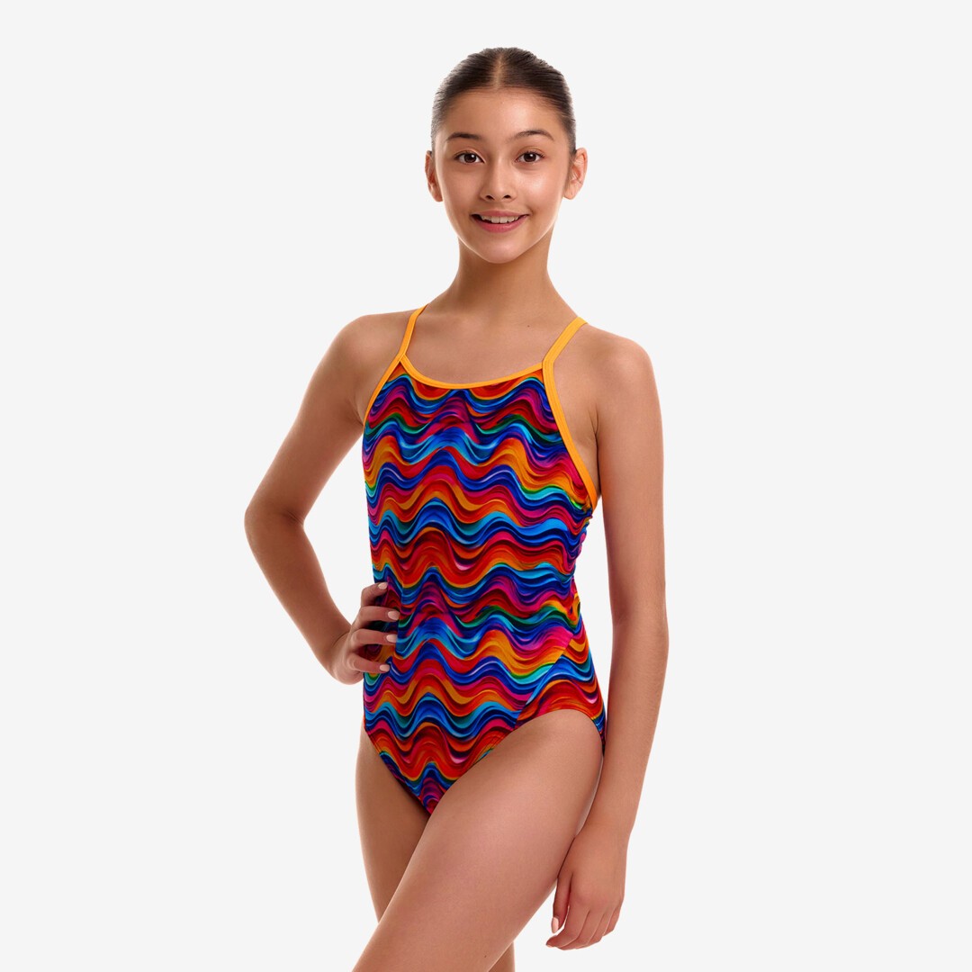 Funkita - Plastic Fantastic - Girls Eco Diamond Back One Piece