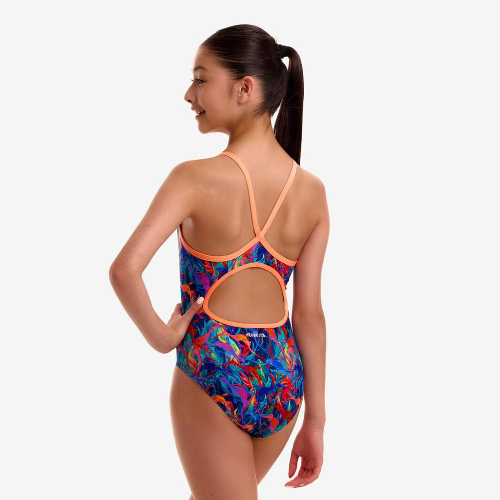 Funkita - Weedy One - Girls Eco Diamond Back One Piece