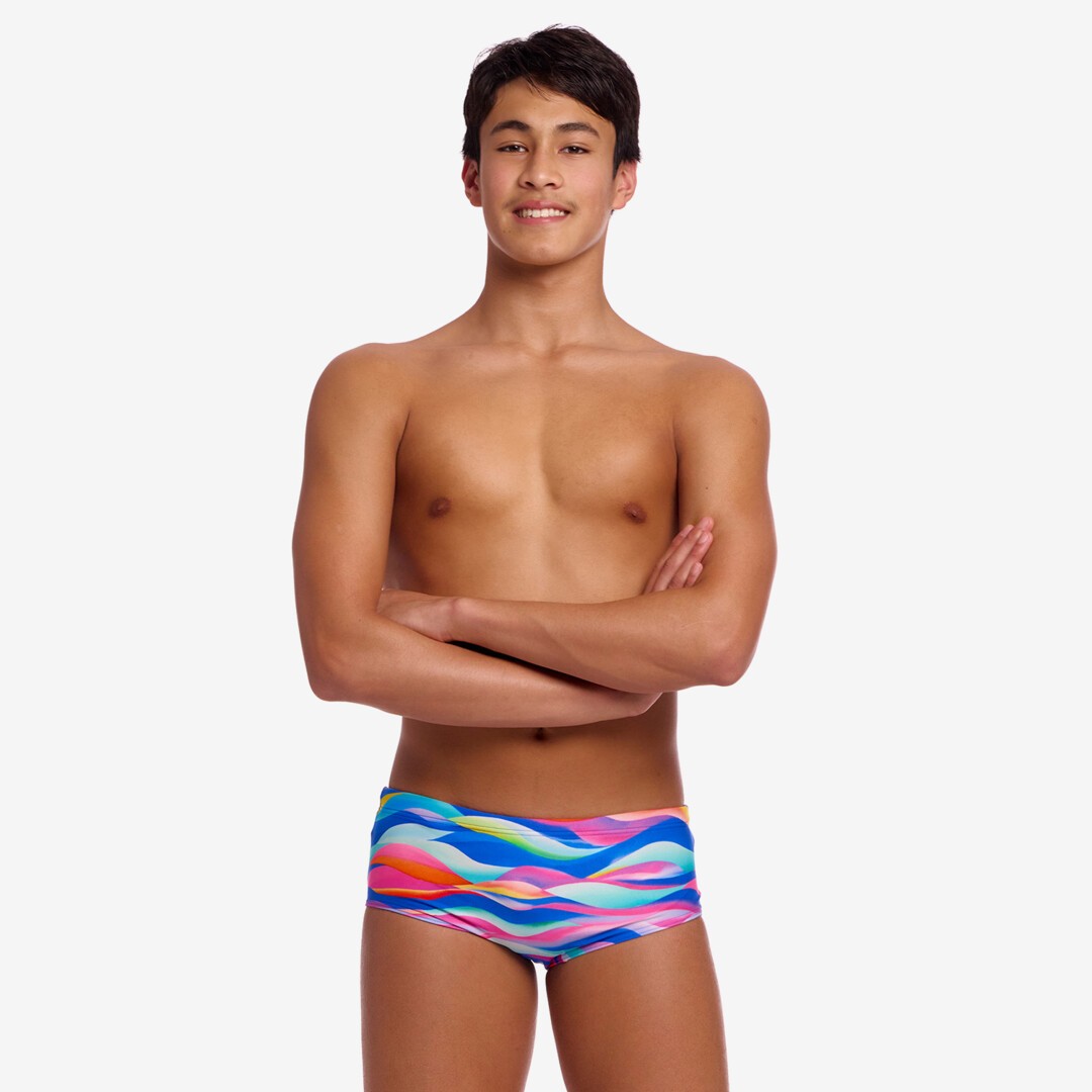 Funky Trunks - Royal Wave - Boys Eco Sidewinder Trunks