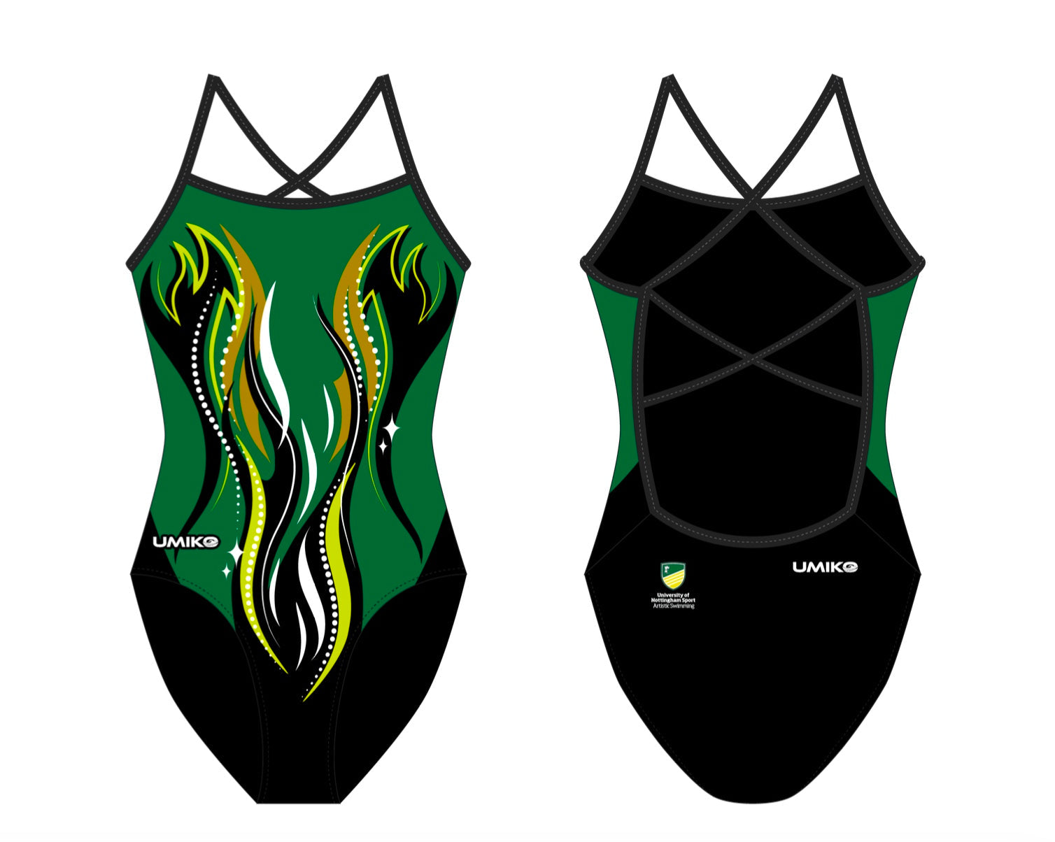 Nottingham Uni Artistic Swimming  - Double X Back swimming costume - Umiko (Copy) image 0