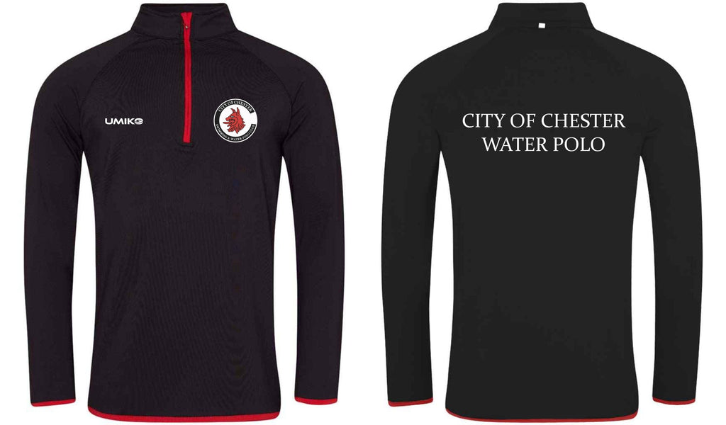City of Chester Swimming & Water Polo Club Half zip sweat top - Unisex image 0