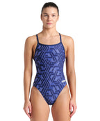 Arena - WOMENS ESCAPE CHALLENGE BACK SWIMSUIT - Navy image 0