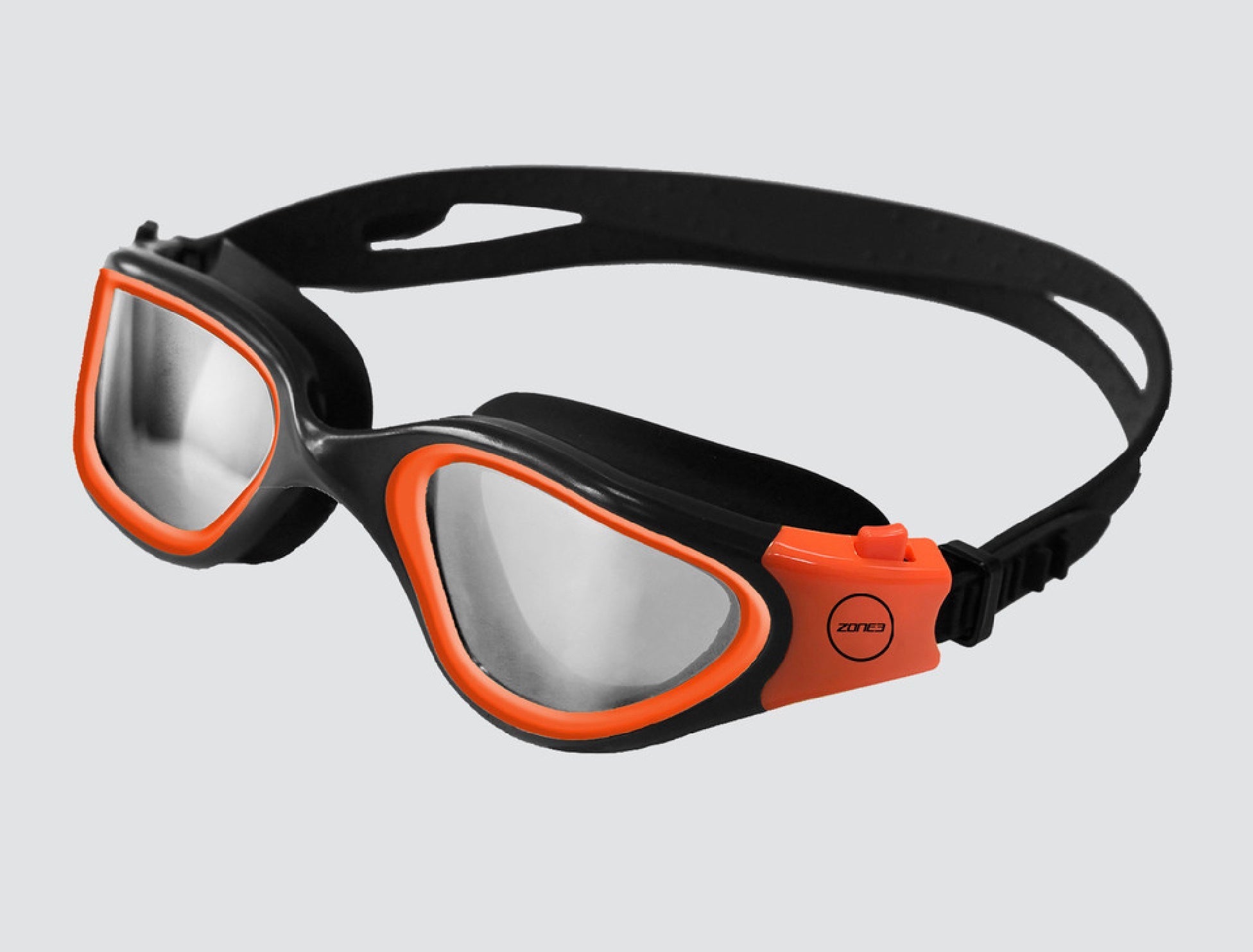 ZONE 3 VAPOUR DURABLE PHOTOCHROMATIC SWIM GOGGLES - HIS-VIS ORANGE image 0