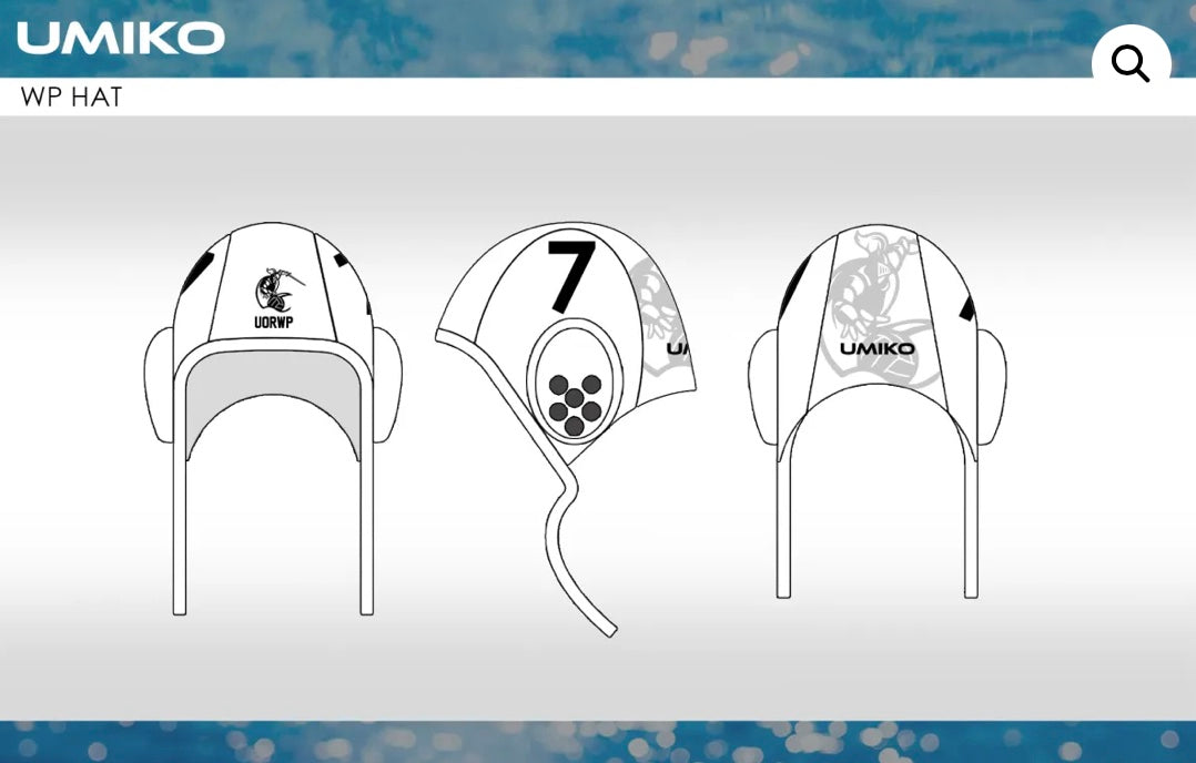 Reading Uni Water polo – Set of 26 Waterpolo caps image 1