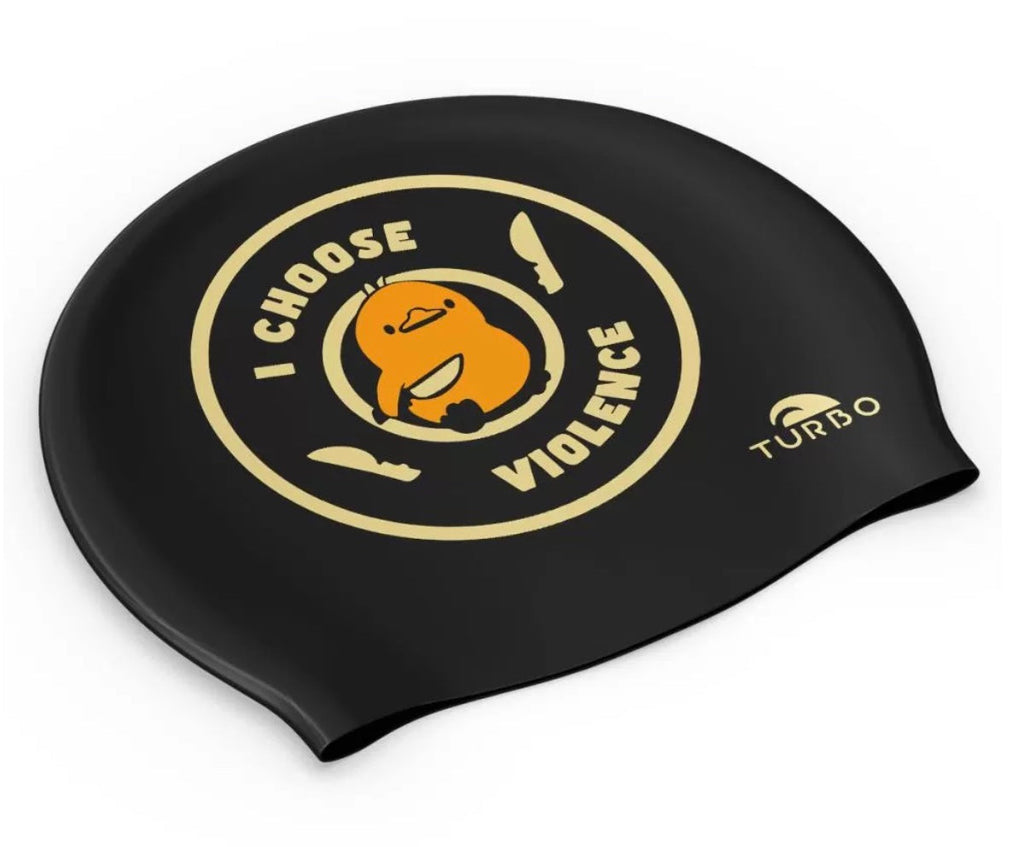 Turbo Silicone Swim Cap - I Choose Violence image 0