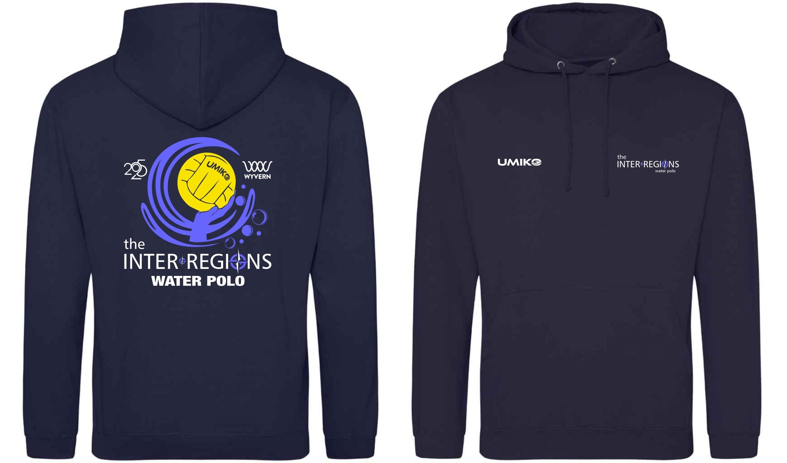 New 2025 – Inter Regions Water Polo – Cotton Hoodie - Navy image 0