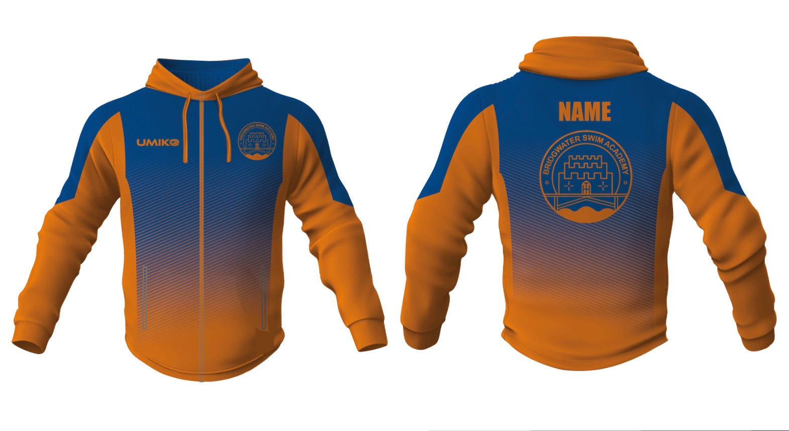 Bridgwater Swim Academy - Tech Zipped Hoodie - Unisex image 0