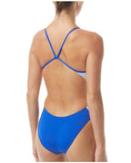 TYR - Solid Splices Block Cutoutfit Swimsuit - Royal/ Blue image 2