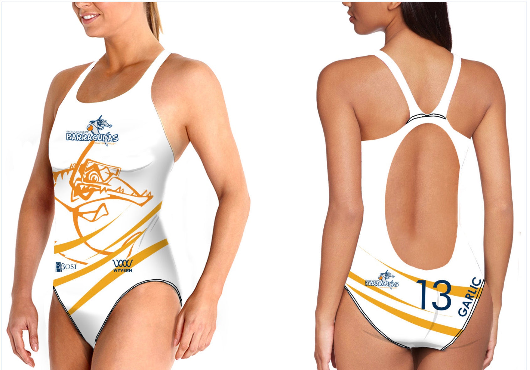 Gloucestershire Barracuda's – Open back Swimsuit image 2
