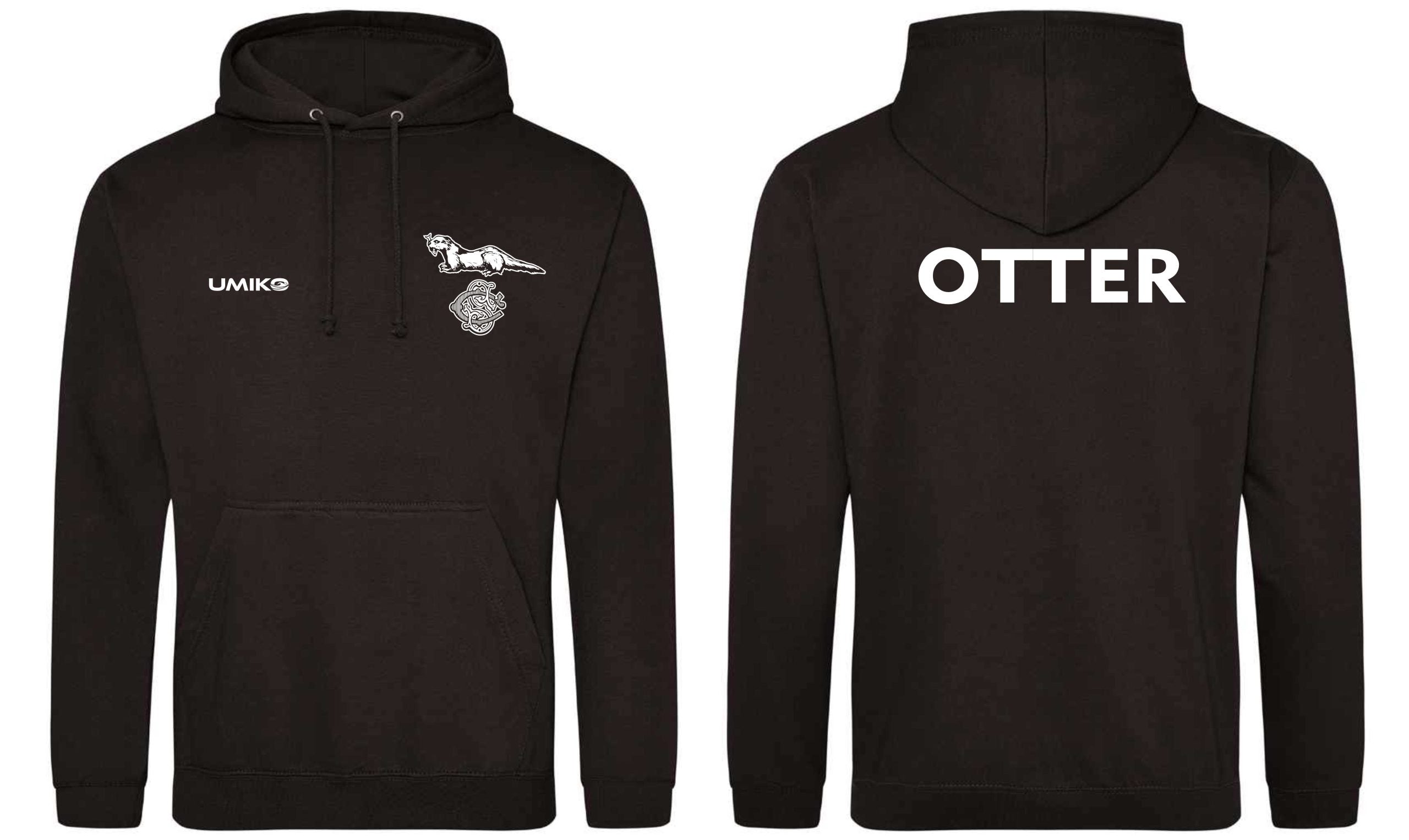OTTER SWIMMING - Cotton Hoodie - Unisex image 0