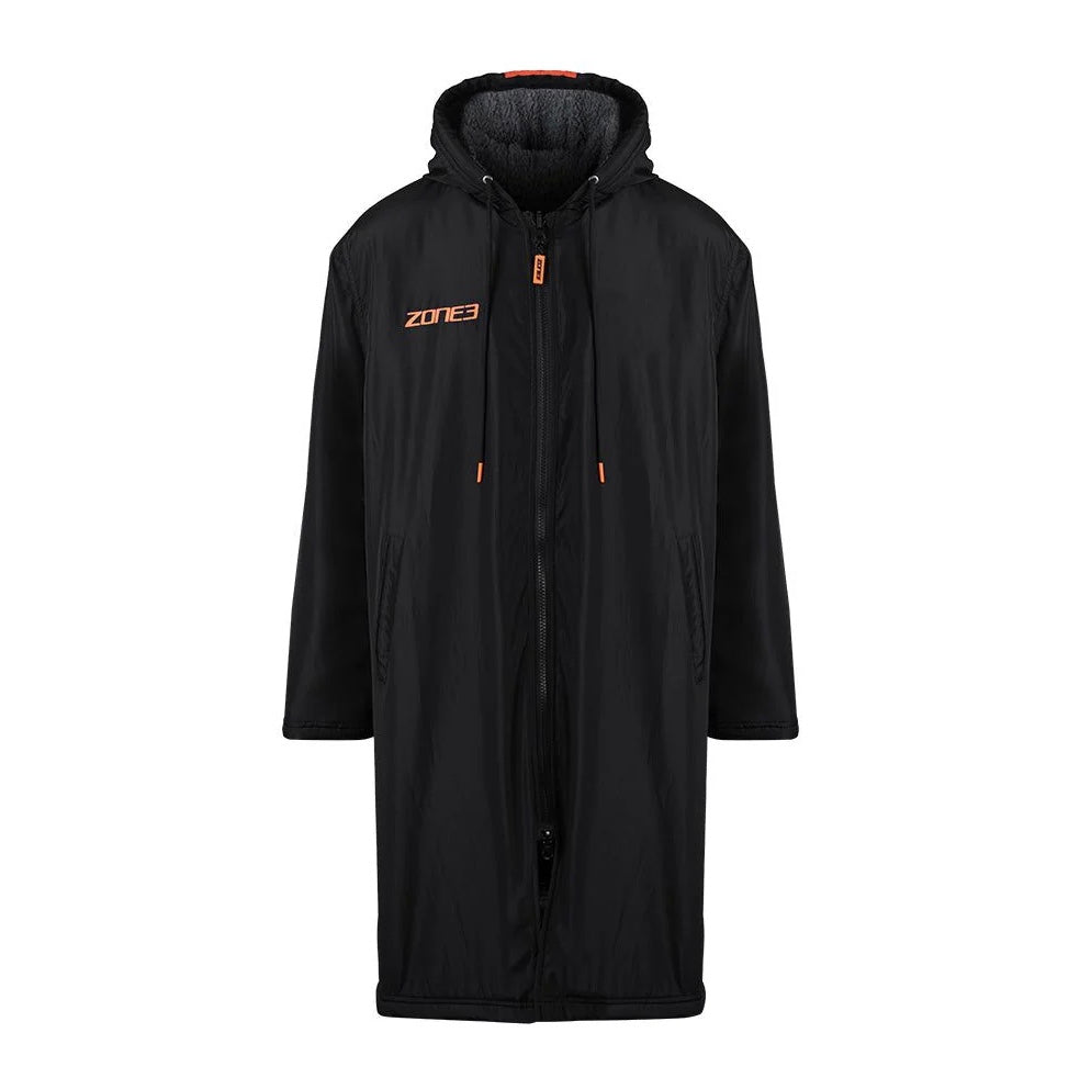 ZONE 3 RECYCLED PARKA CHANGING ROBE - Black/Orange image 2