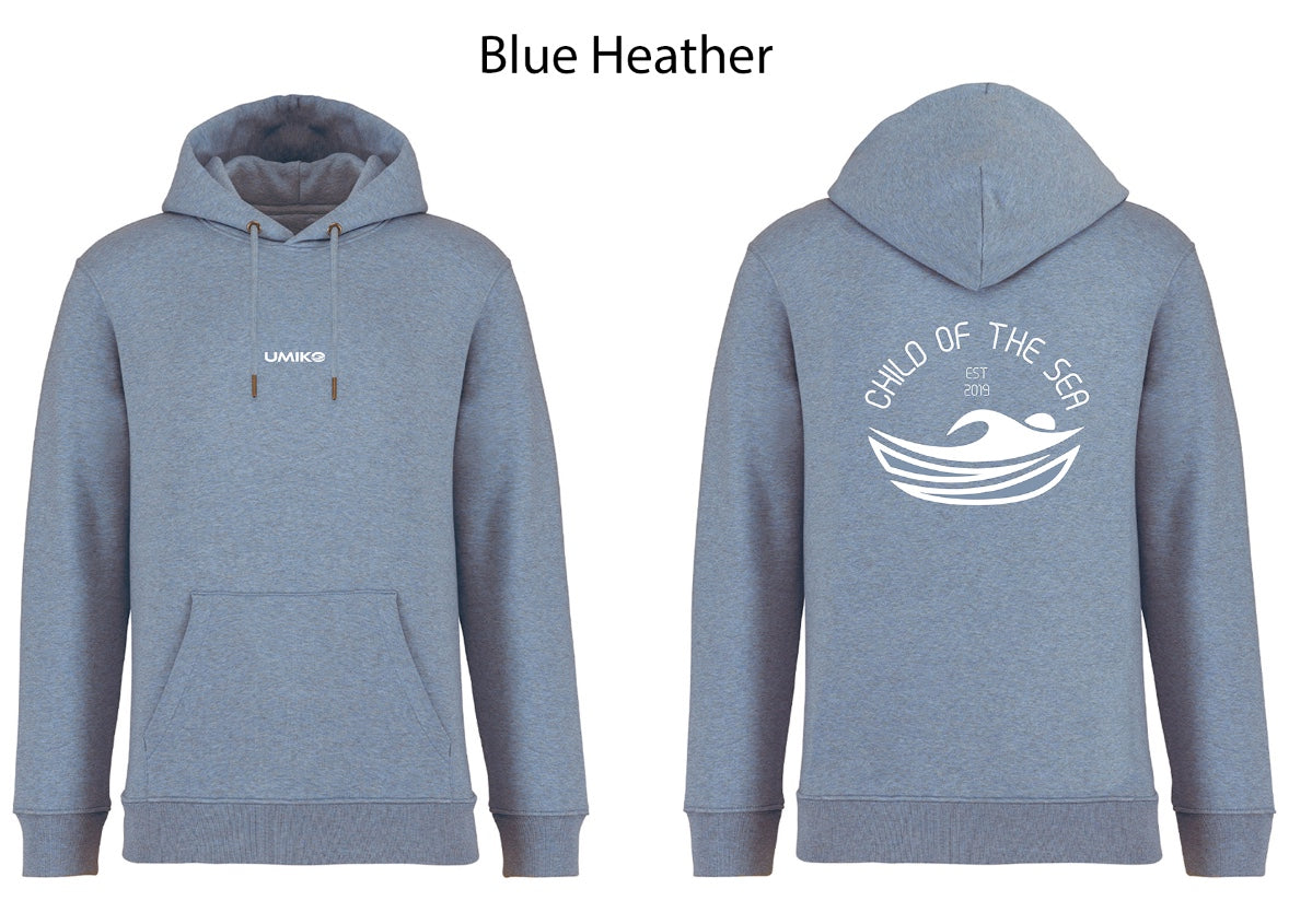 Umiko – Organic Heavyweight Hoodie- Blue Heather image 0