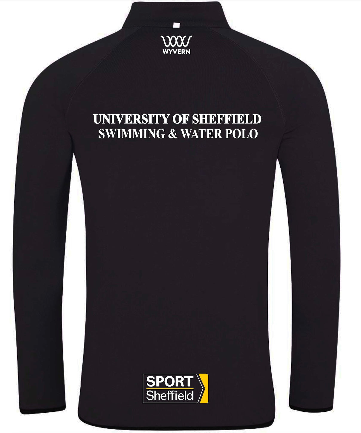 Sheffield Uni Swimming & Water Polo Half zip sweat top - Unisex image 1
