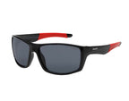 Bads- Sports Sunglasses - Black-red & grey lens image 3