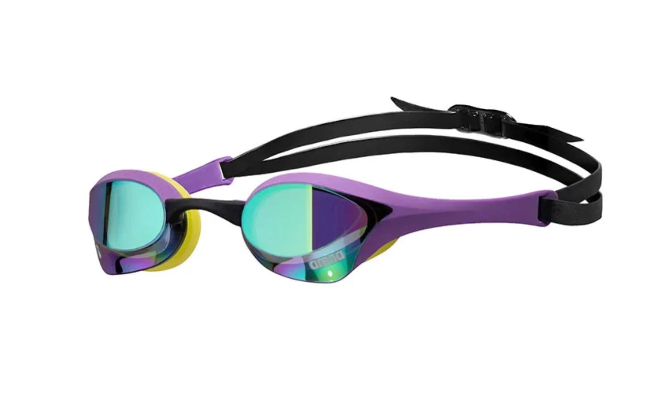 Arena Cobra Ultra Swipe Mirror swimming goggles - Emerald-Plum-Lime image 0