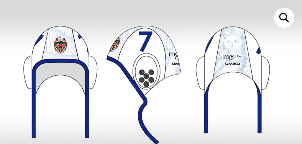 Manchester Grammar School Water polo – Set of 26 Waterpolo caps image 0