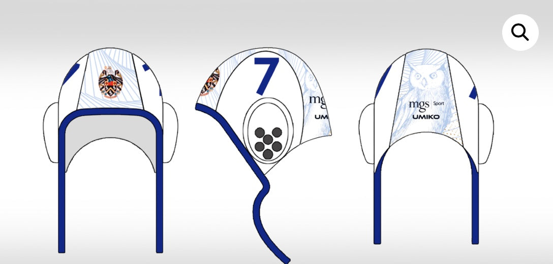 Manchester Grammar School Water polo – Set of 26 Waterpolo caps image 0