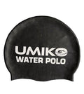 New Umiko Silicone Swim Cap - Water Polo - Black image 0