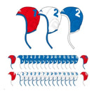 Turbo - SET WATERPOLO CAPS "TRAINING BASIC" 32 Caps image 0