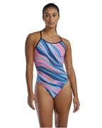 TYR DURAFAST ELITE® WOMEN'S TRINITYFIT SWIMSUIT - RIPTIDAL- Pink / Multi image 4