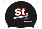 Street SC - Silicone Swim Cap - Black or Red image 0