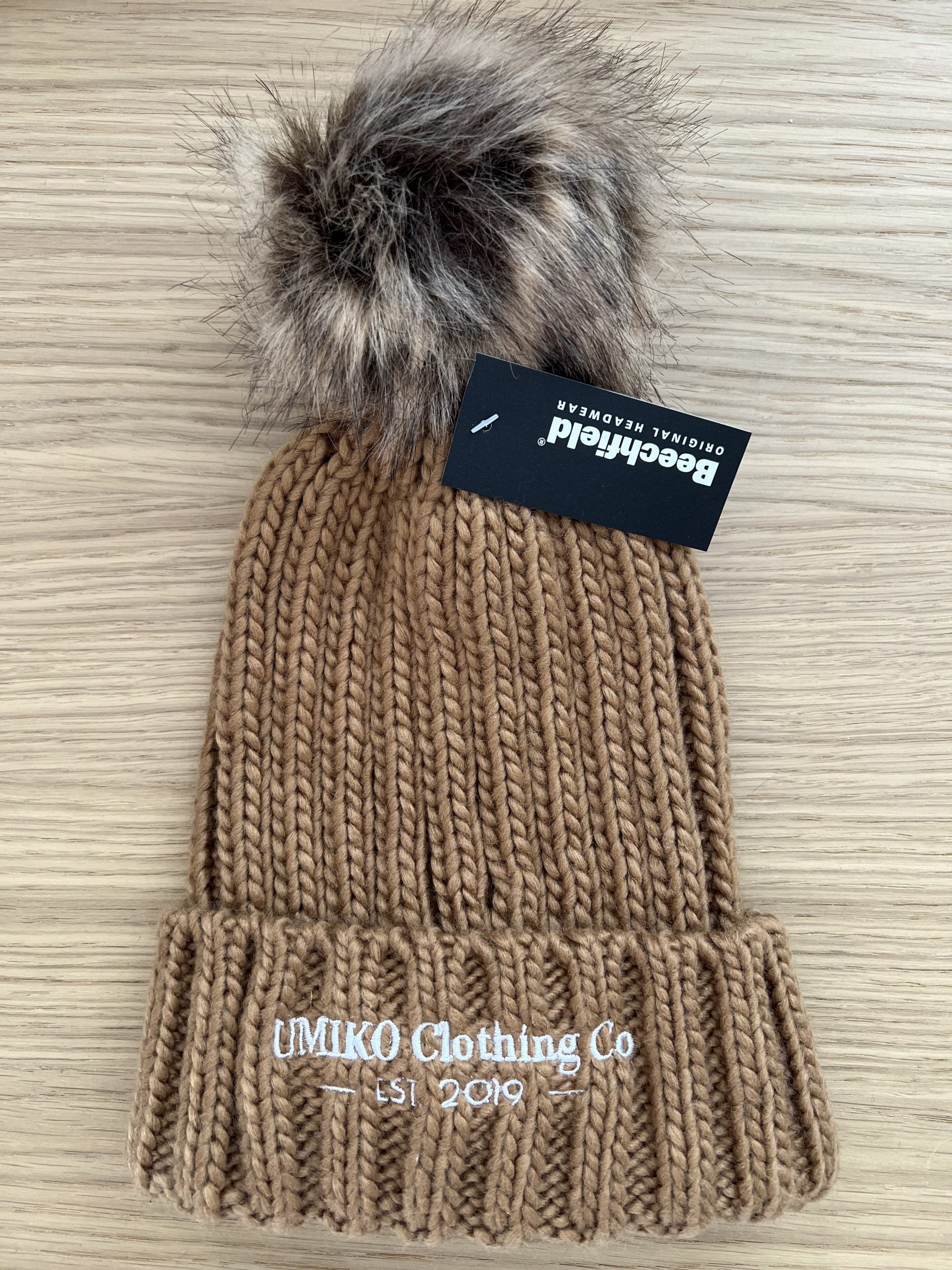 Umiko Clothing Co - Pop Pom Chunky Beanie Biscuit image 0