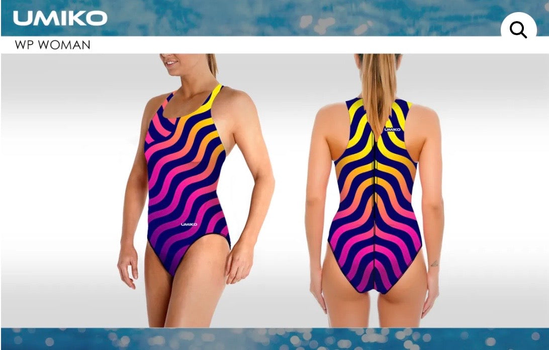 Ripple Blue/Pink/Yellow Water polo costume- Umiko image 0