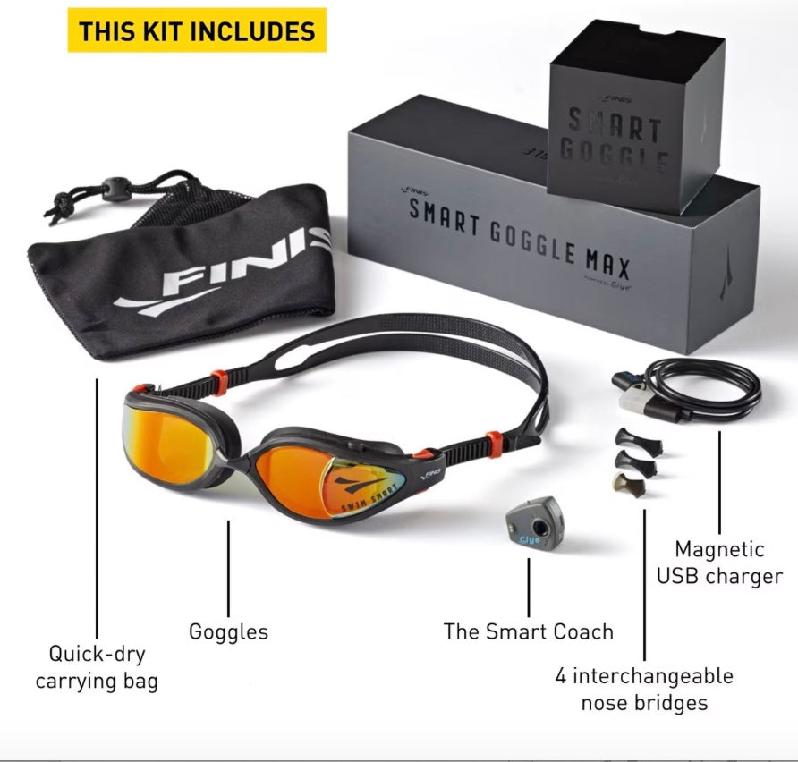 Finis - SMART GOGGLE MAX KIT - CLEAR image 3