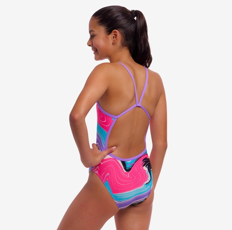 Funkita - Sweetest Swirl - Girl's Single Strap One Piece image 2