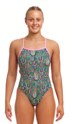 Funkita - Spring Flight - Ladies Tie Me Tight One Piece image 0