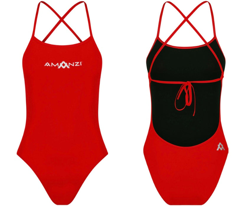 Amanzi - Core Tie Back One piece - Blaze image 0