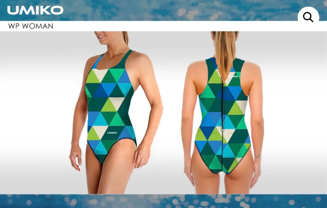 Pyramid Blue/Green Water polo costume- Umiko image 0