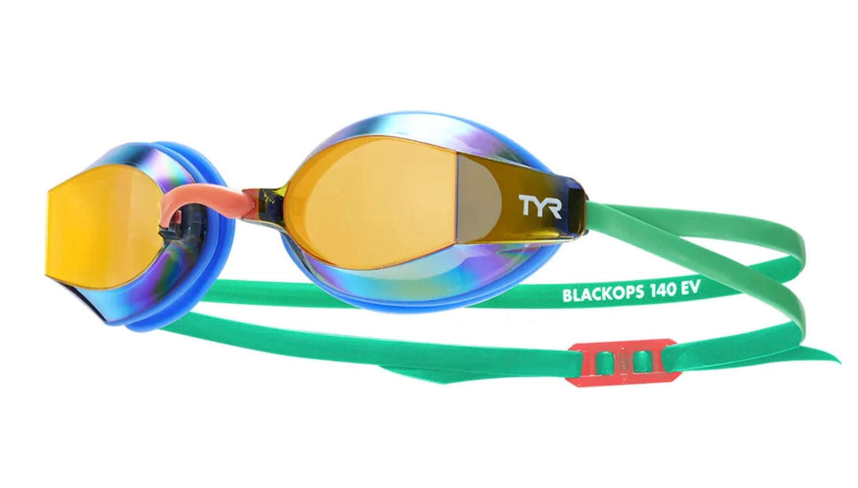 TYR Black Ops 140 EV Racing Mirrored Goggles - Blue / Green image 0