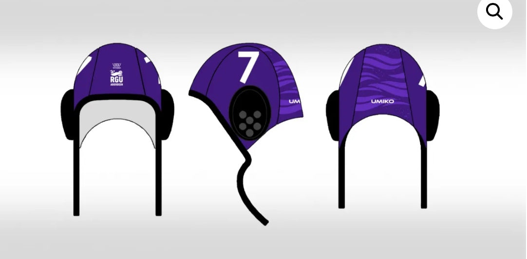 RGU Aberdeen Uni – Set of 26 Waterpolo caps image 3