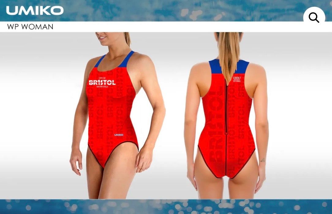 City of Bristol Water polo costume -Training Red- Umiko image 0
