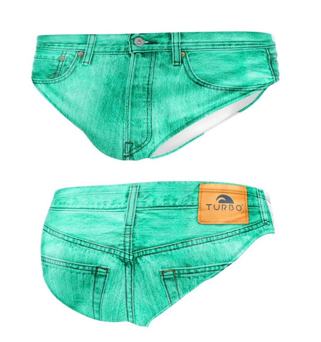 Turbo - WATER POLO Trunks - Jeans - Various colours image 3