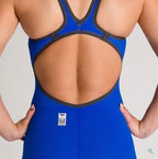 Arena - Women's Powerskin Carbon-AIR² Open Back - Blue/Grey/Yellow image 6