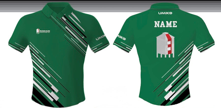 Burnham-on-Sea SC - Tech Polo Shirt - Ladies/ Girls - Coaches/ TM's / Volunteers - Green image 0