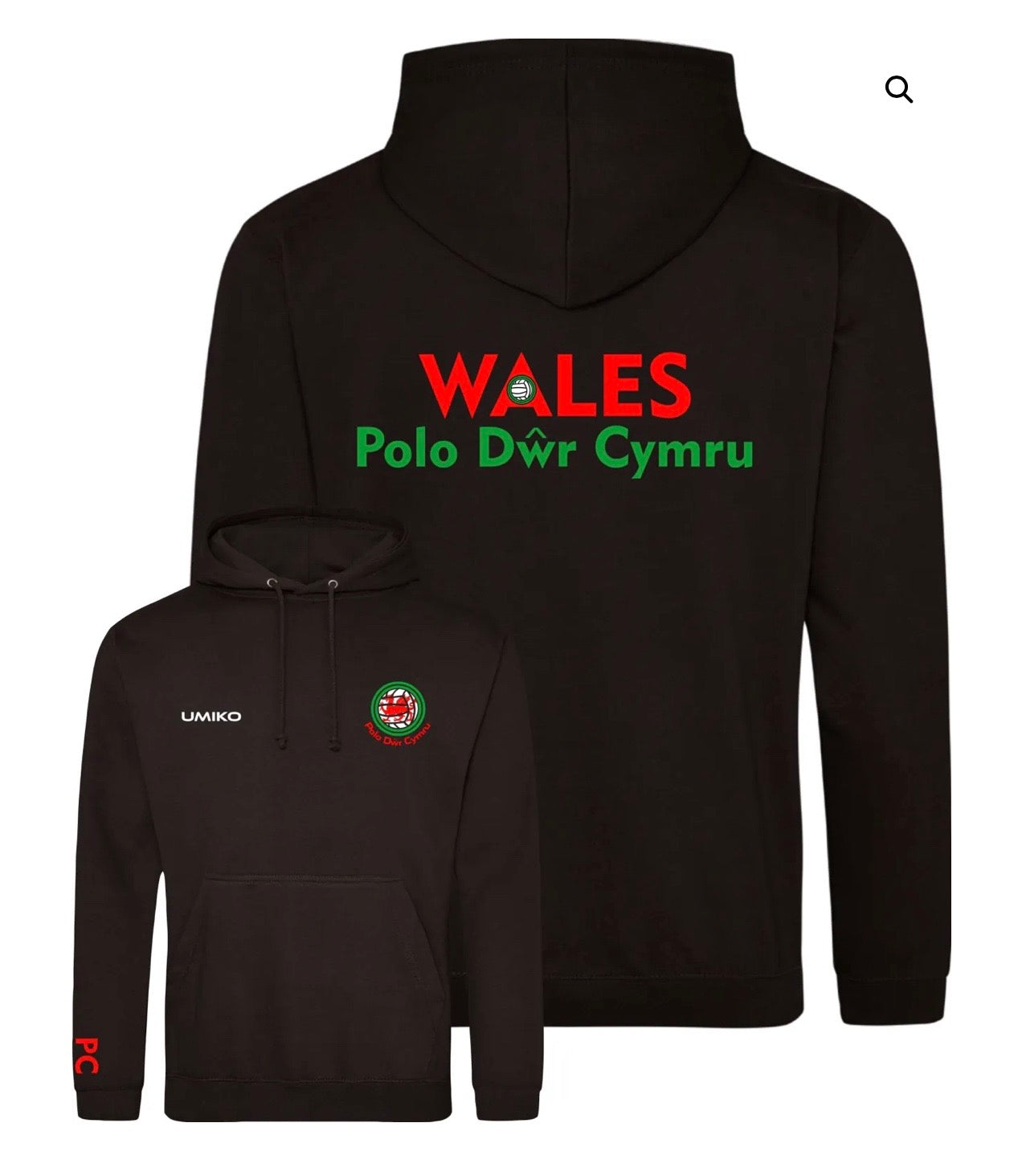 Wales Water Polo Training Kit Cotton Hoodie- Umiko image 0