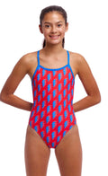 Funkita Girls single strap costume - Hot Volt image 0