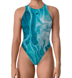 Water polo costume- Marble Blue - Bbosi