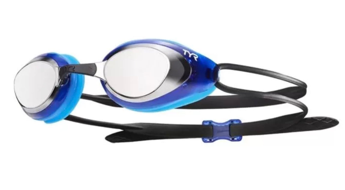 TYR Blackhawk Racing Mirrored Goggles Blue /Silver image 0