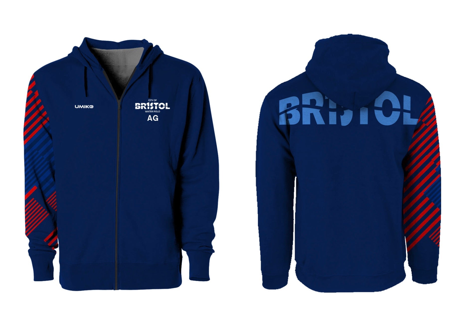 Brand new - City of Bristol - Tech Zipped Hoodie - Umiko image 0