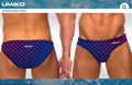 Lines Navy / Pink Water polo trunks – Umiko image 0