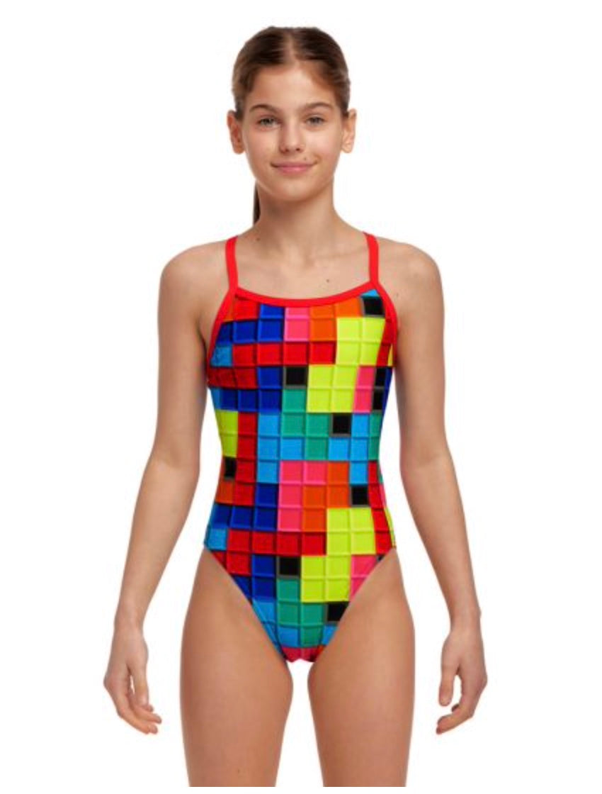 Funkita - Blocked - Girls Single Strap One Piece image 0