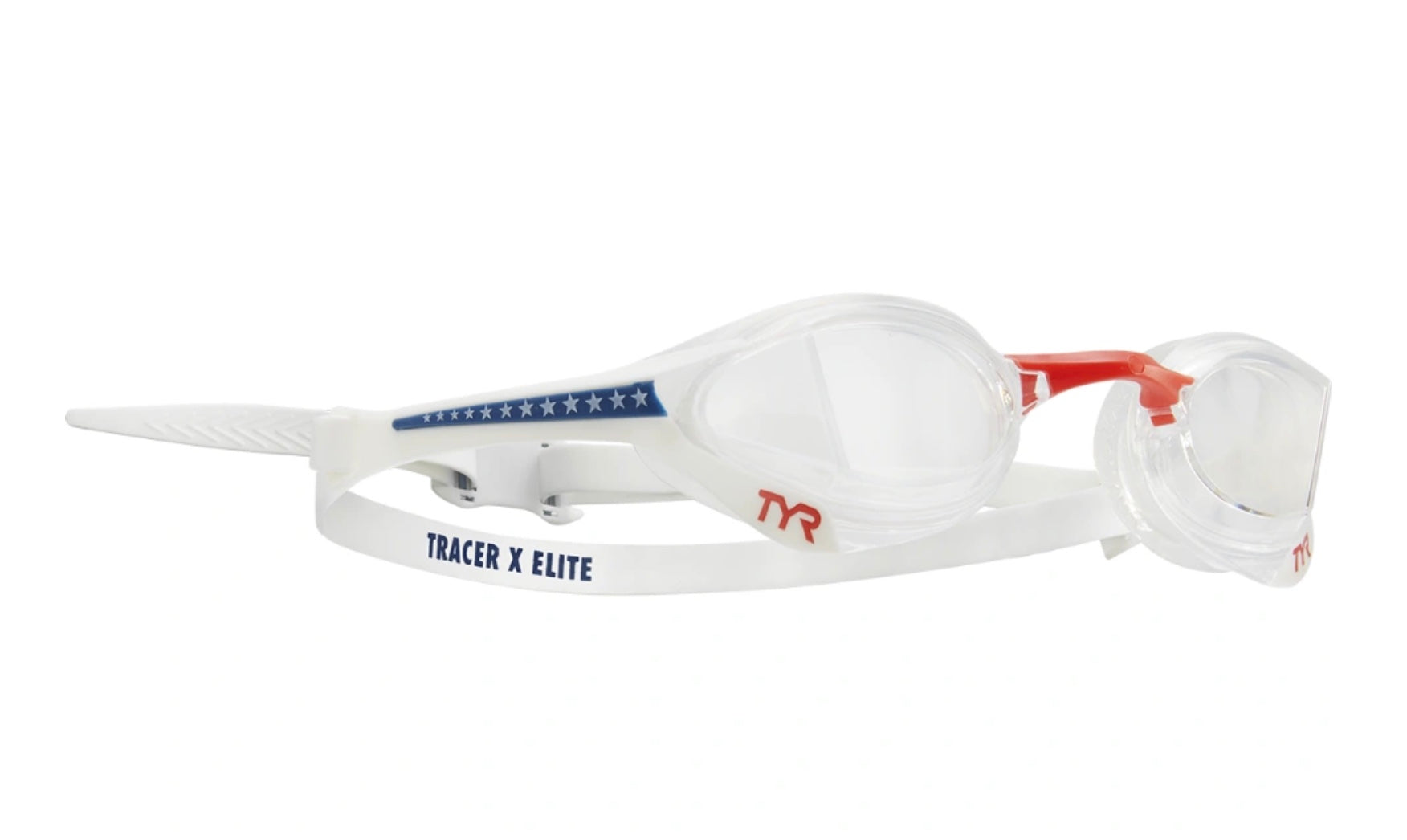 TYR Tracer-X  Racing Goggle - Red/White/Navy image 3