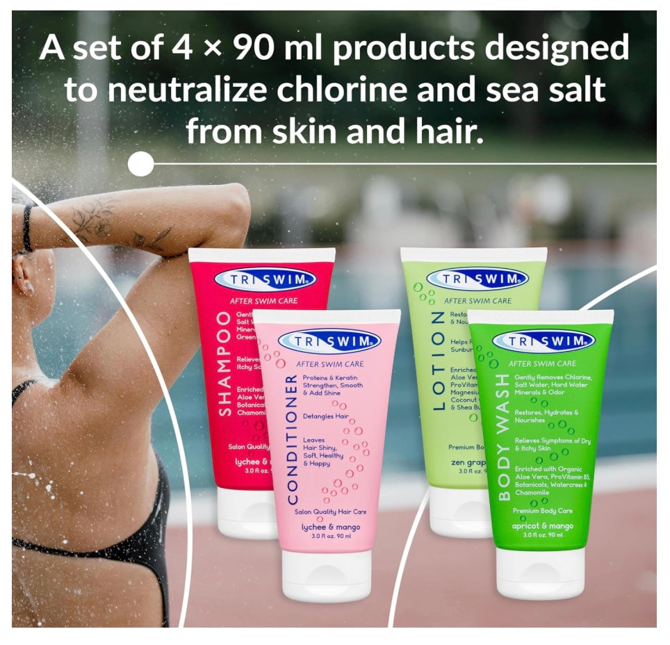 TRISWIM  Anti-chlorine mini travel set (4x90ml) image 2